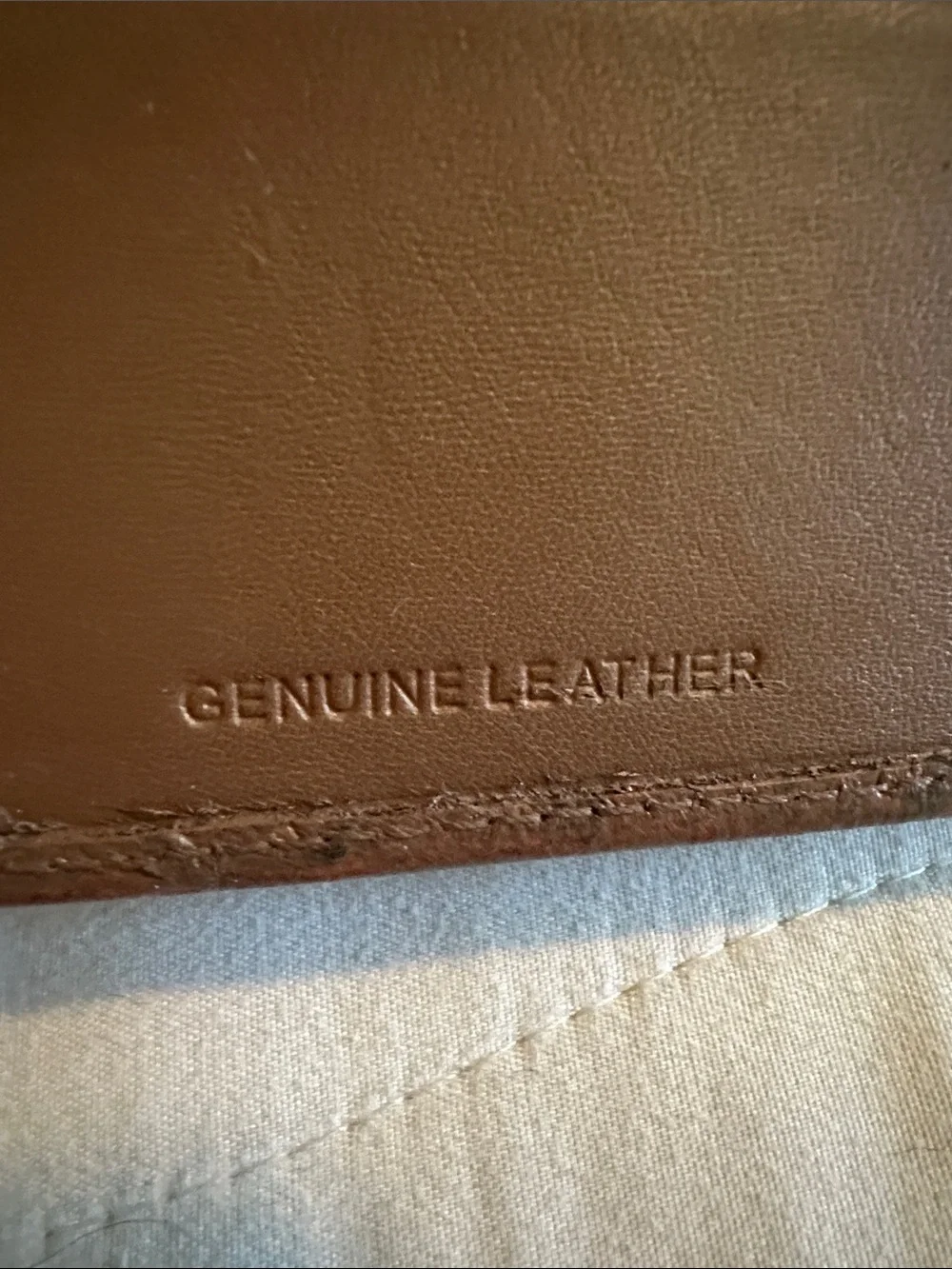 Men's Brown Ostrich-Texture Leather Bifold Wallet genuine leather new !!